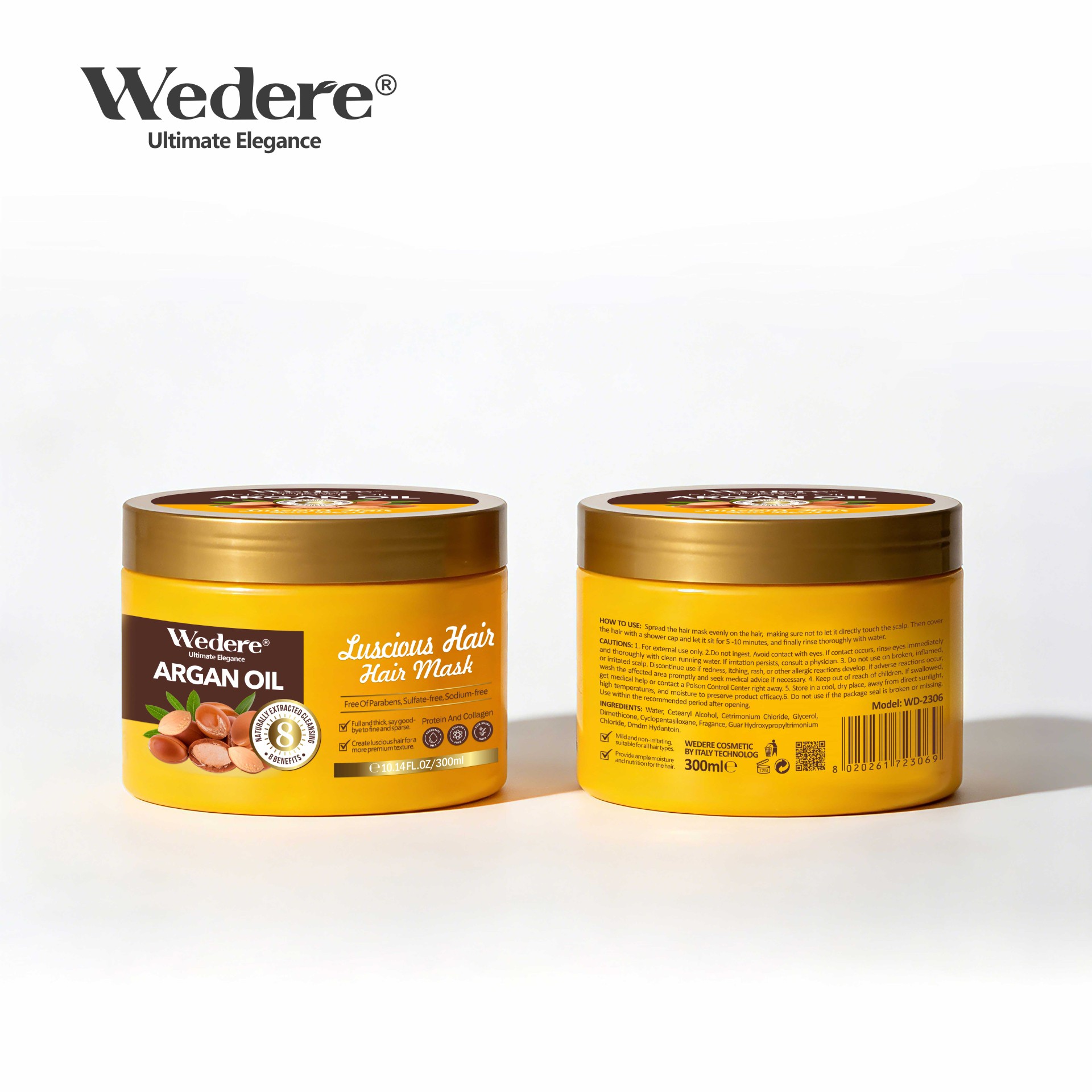 Wedere Argan Oil Hair Mask,300ml