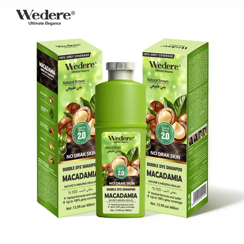 Wedere Macadamia Bubble Dye Brown Shampoo,400ml